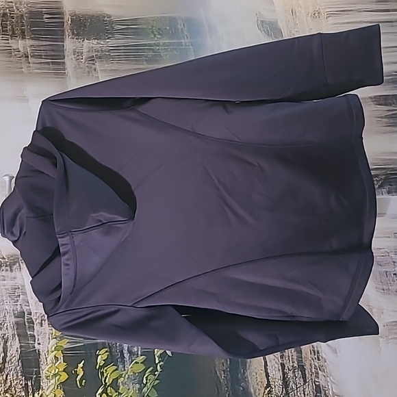 Fila Sport Womens Medium orange gray knit woven hoodie jacket sweatshirt - Picture 5 of 8